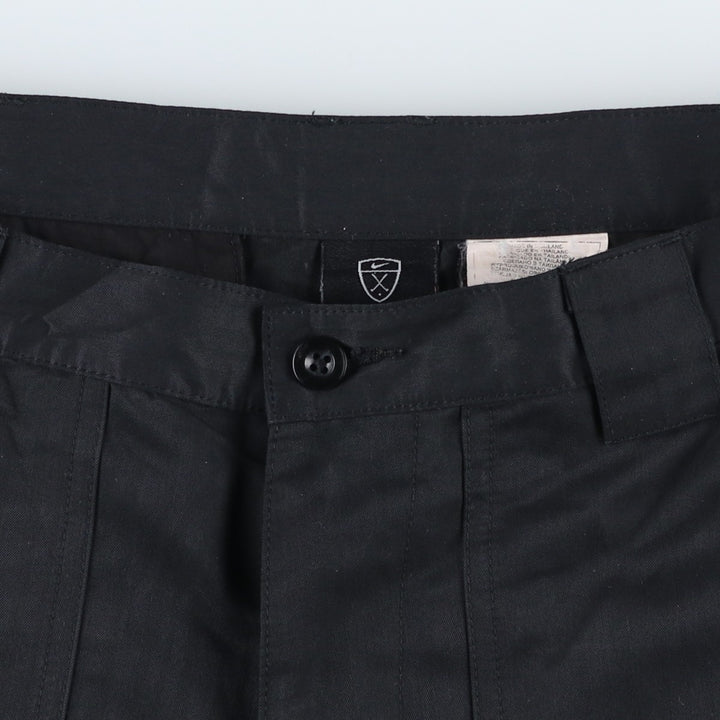 Nike Golf Chino Shorts, Men's Size Medium polyester black type Vintage Second Hand