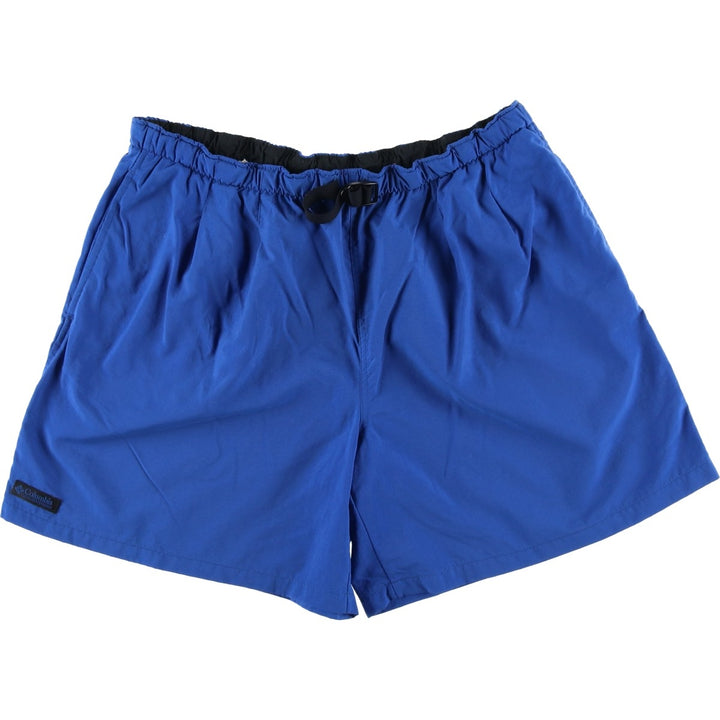 Columbia swim shorts, men's size L Nylon blue type Vintage Second Hand