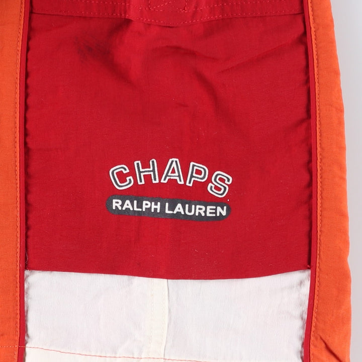 Ralph Lauren CHAPS swim shorts, men's size XL Nylon orange type Vintage Second Hand