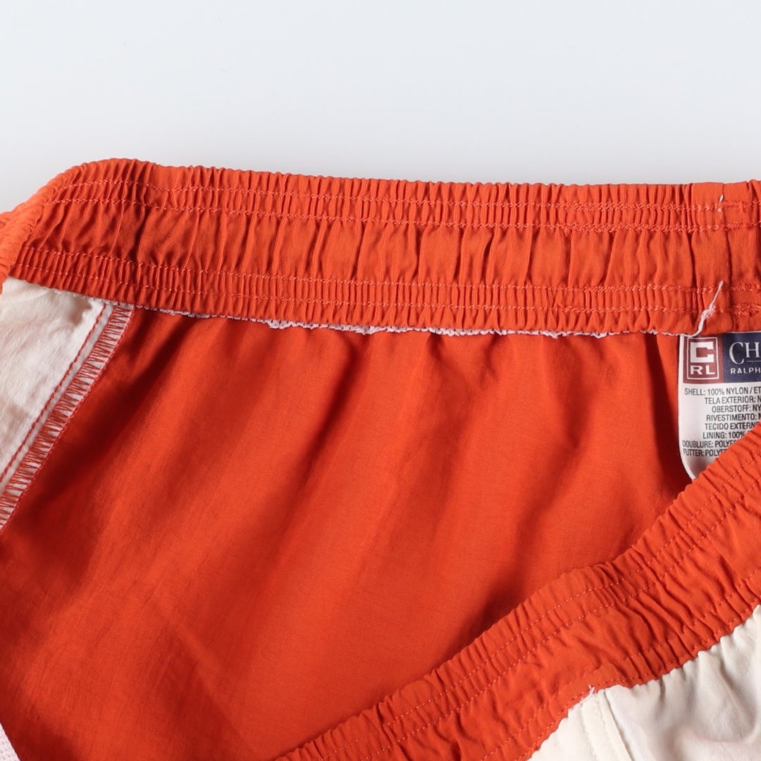 Ralph Lauren CHAPS swim shorts, men's size XL Nylon orange type Vintage Second Hand