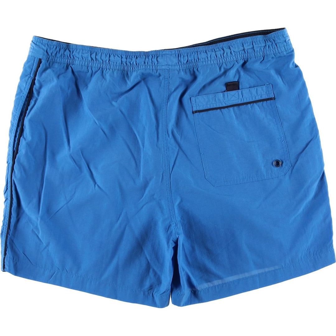 Ralph Lauren CHAPS swim shorts, men's size L Nylon Blue type light blue Vintage Second Hand