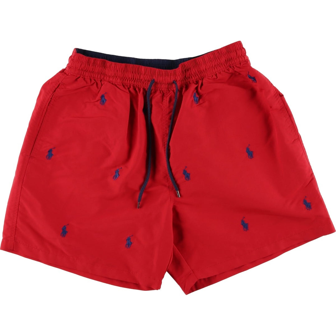 Ralph Lauren POLO RALPH LAUREN all-over print swim shorts, men's size XL Nylon red type Vintage Second Hand