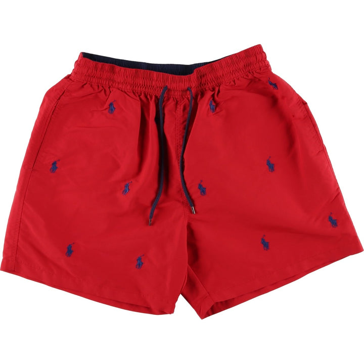 Ralph Lauren POLO RALPH LAUREN all-over print swim shorts, men's size XL Nylon red type Vintage Second Hand