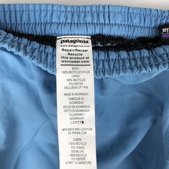 Patagonia 57022SP23 Swim Shorts, Men's Size Medium polyester Blue type light blue Vintage Second Hand