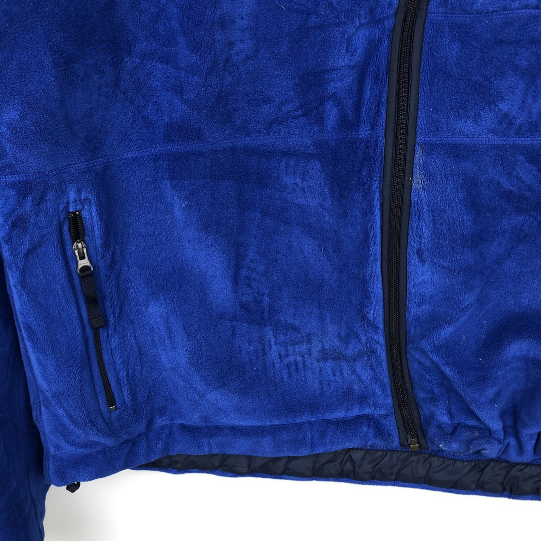 Ralph Lauren POLO SPORT Men's Fleece Jacket, Size XXL polyester blue type Vintage Second Hand