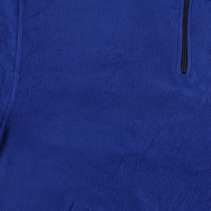 Ralph Lauren Chaps Half-Zip Fleece Pullover, Men's Size L polyester blue type Vintage Second Hand