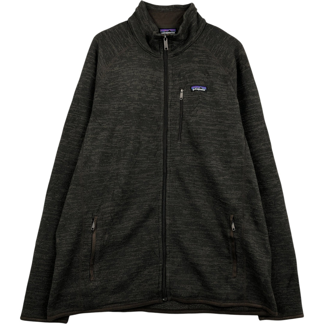 Patagonia Better Sweater Jacket 25527FA15 Fleece Jacket, Men's XXL polyester brown type Vintage Second Hand