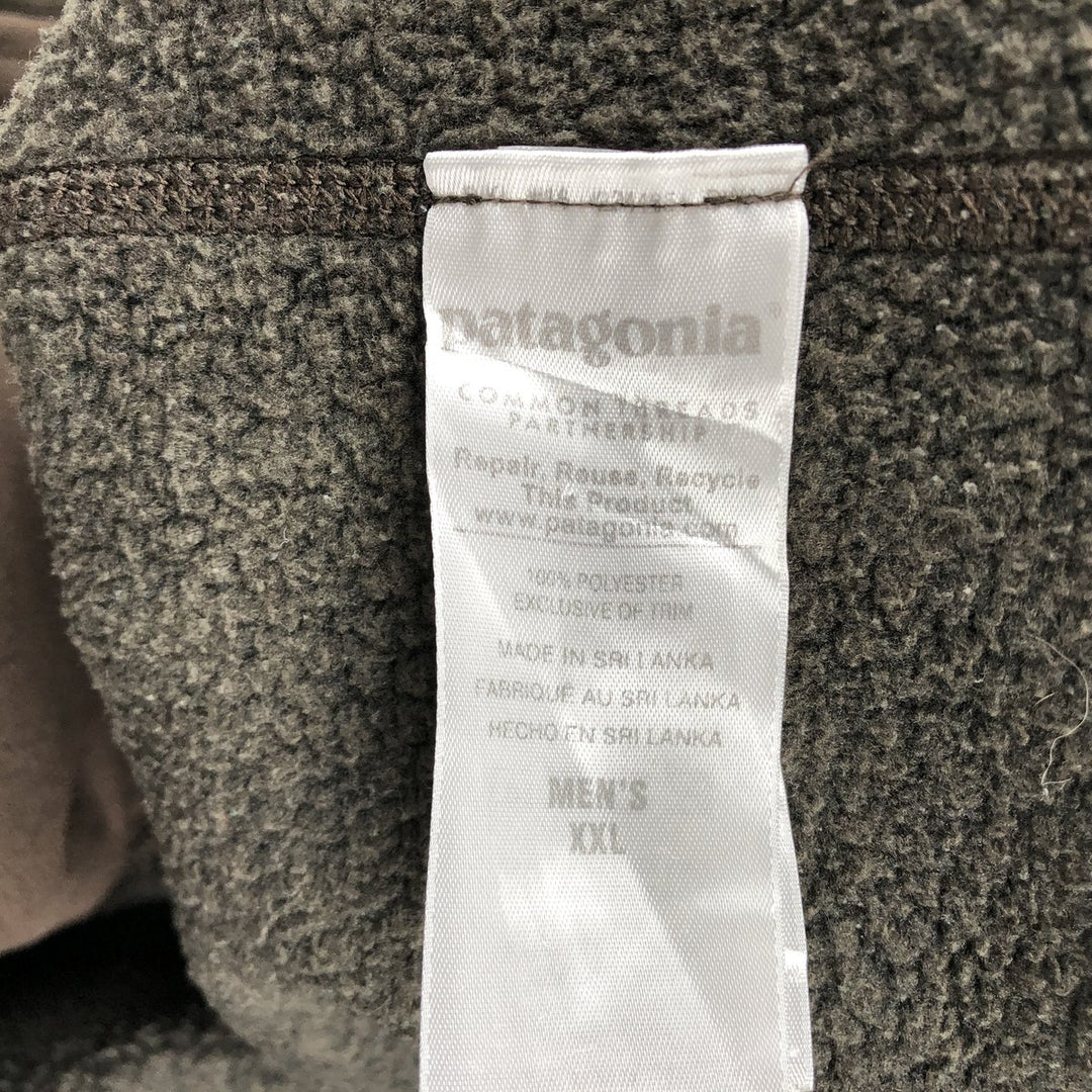 Patagonia Better Sweater Jacket 25527FA15 Fleece Jacket, Men's XXL polyester brown type Vintage Second Hand