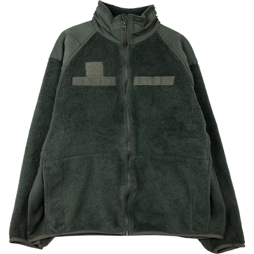 Military fleece jacket, made in the USA, men's size L unclear Khaki type Vintage Second Hand