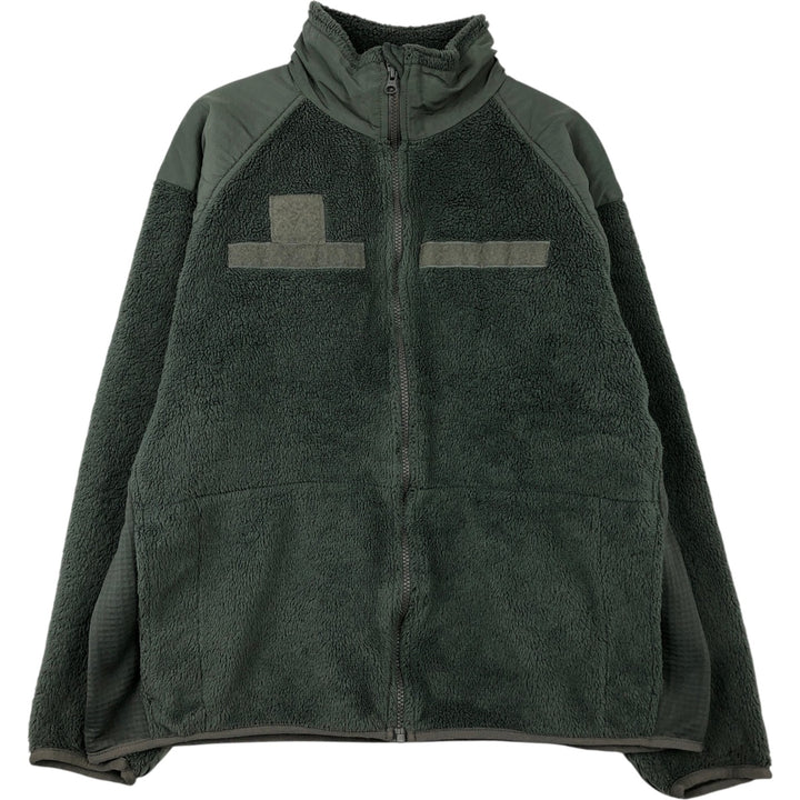 Military fleece jacket, made in the USA, men's size L unclear Khaki type Vintage Second Hand