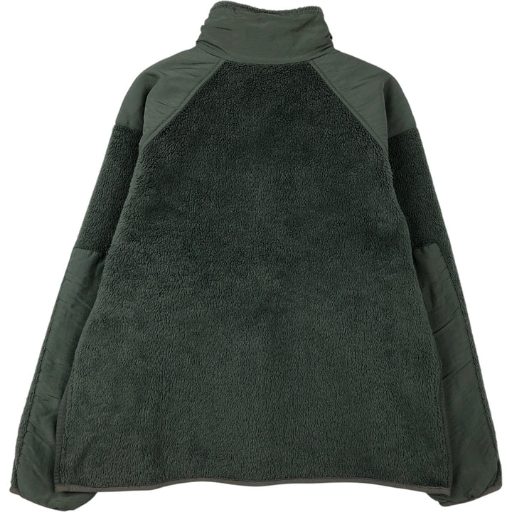 Military fleece jacket, made in the USA, men's size L unclear Khaki type Vintage Second Hand