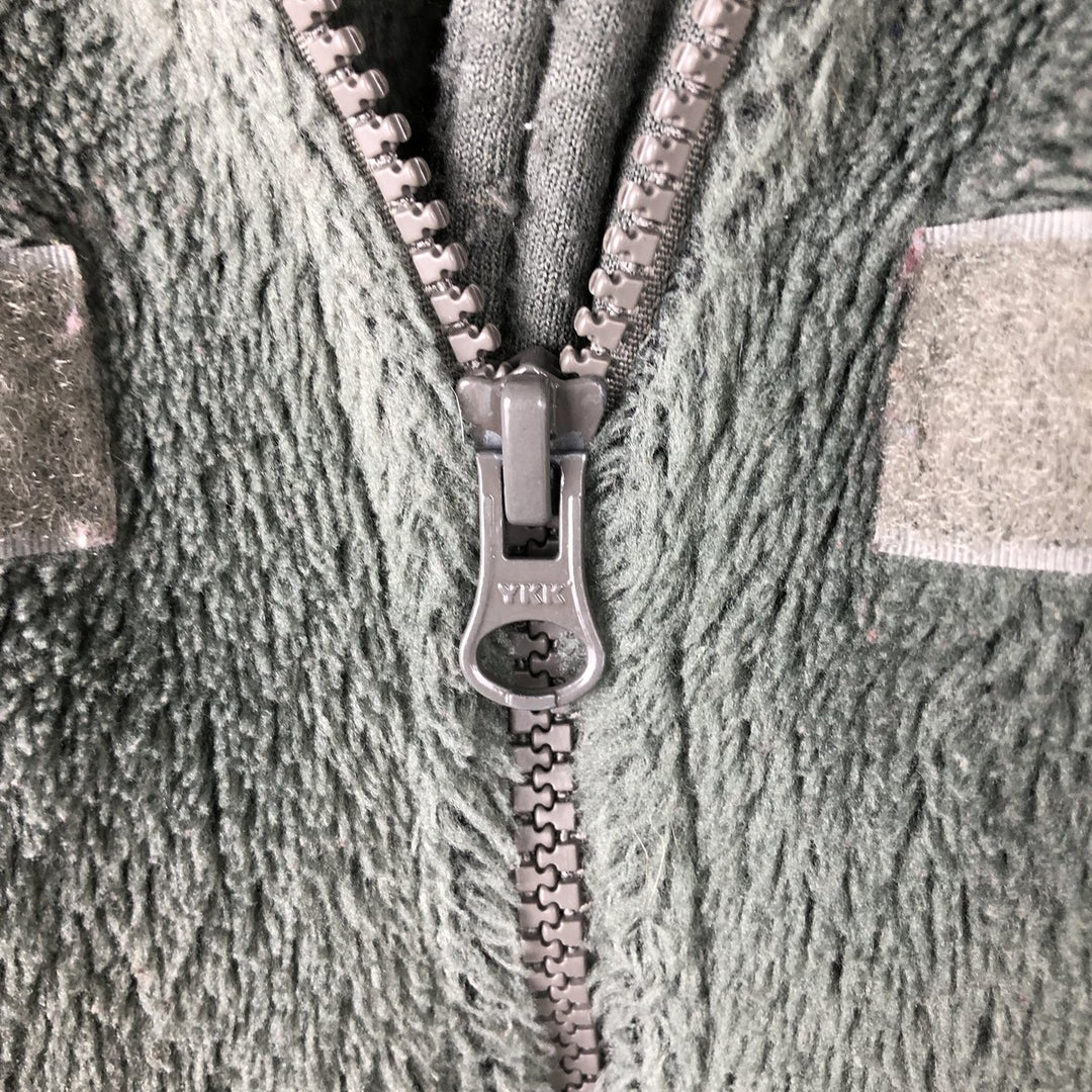 Military fleece jacket, made in the USA, men's size L unclear Khaki type Vintage Second Hand