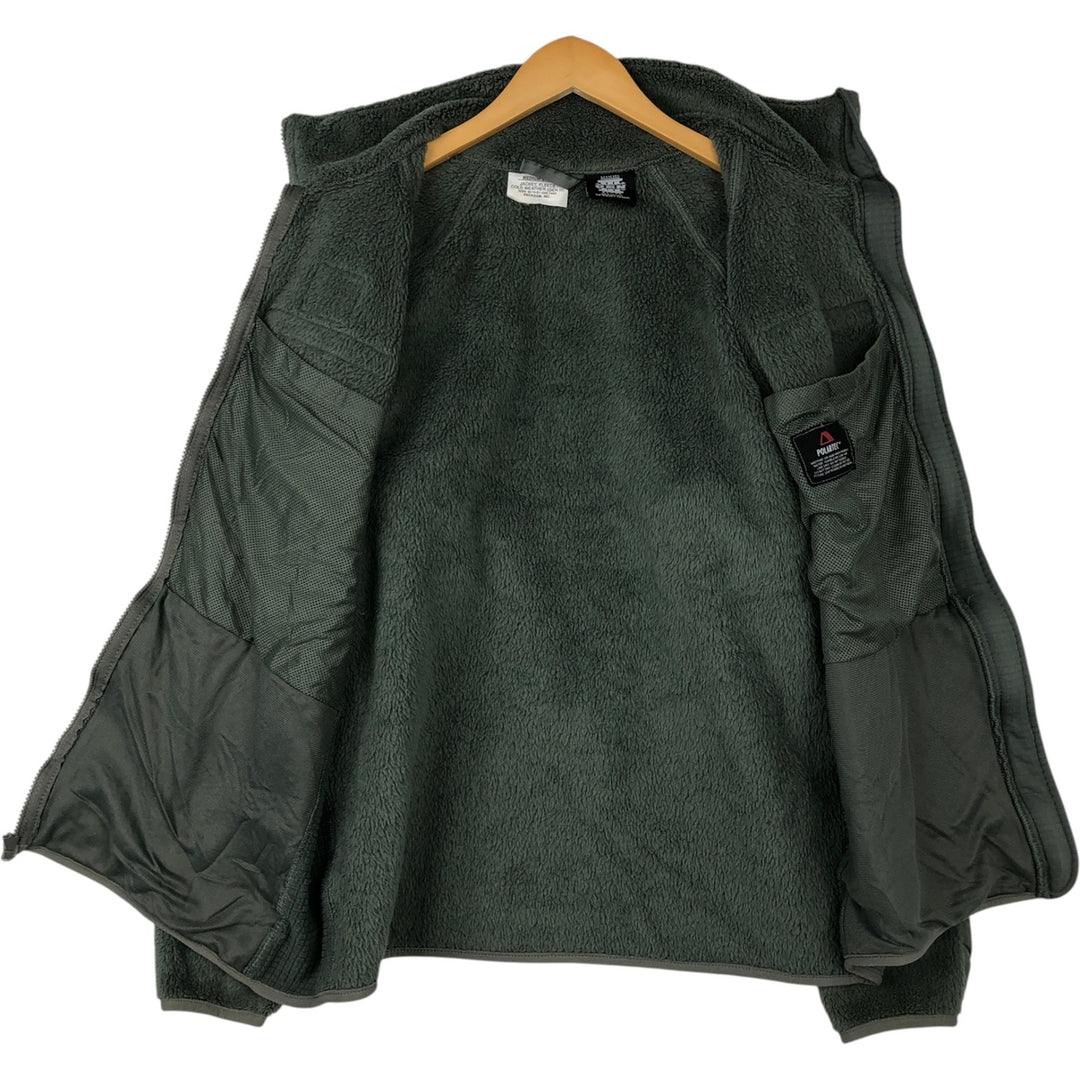 PECKHAM ECWCS GEN3 LEVEL3 Military Fleece Jacket, MEDIUM-LONG, Men's Size M unclear Khaki type Vintage Second Hand