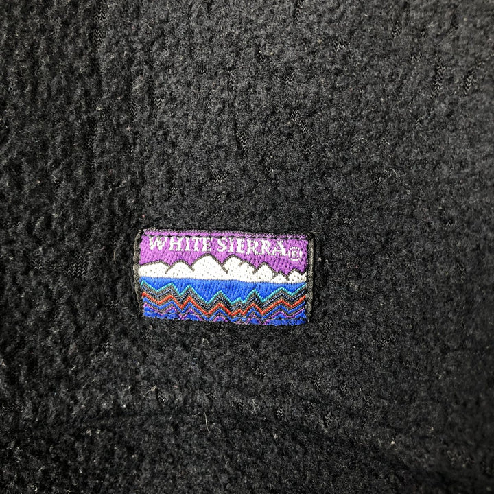 WHITE SIERRA Half-Snap Fleece Pullover, Men's Size M (approx.) polyester black type Vintage Second Hand