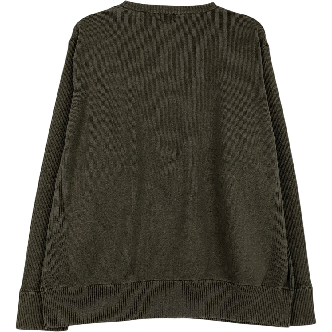 Levi's Cotton Knit Sweater, Men's Size L cotton Khaki type Vintage Second Hand
