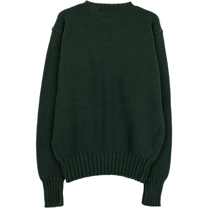 Ralph Lauren POLO by Ralph Lauren Cotton Knit Sweater Men's S cotton green type Vintage Second Hand