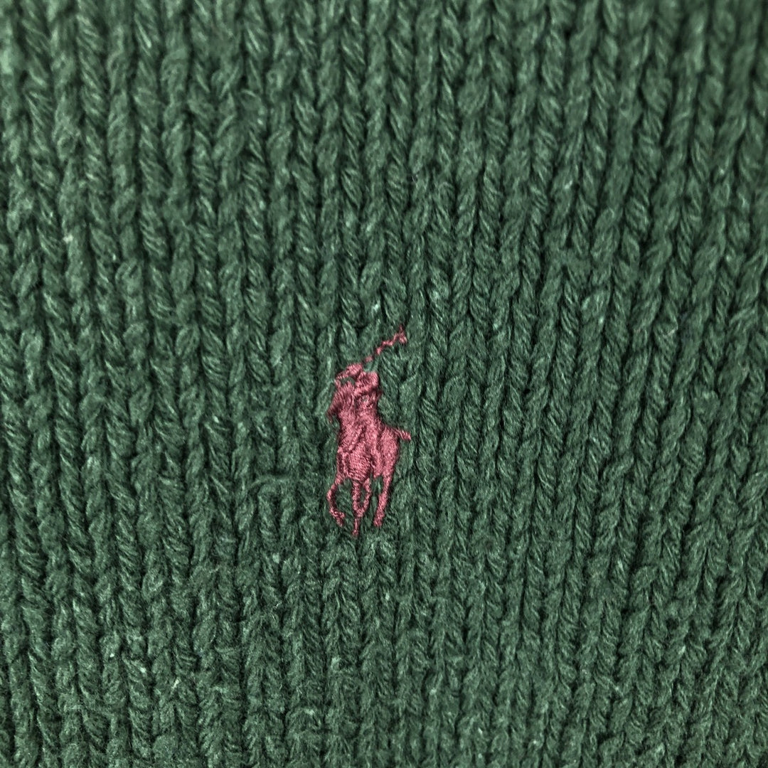 Ralph Lauren POLO by Ralph Lauren Cotton Knit Sweater Men's S cotton green type Vintage Second Hand