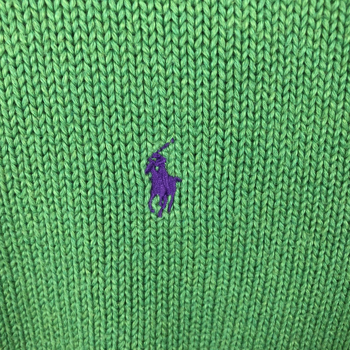 Ralph Lauren POLO by Ralph Lauren Cotton Knit Sweater Men's XL cotton green type Vintage Second Hand