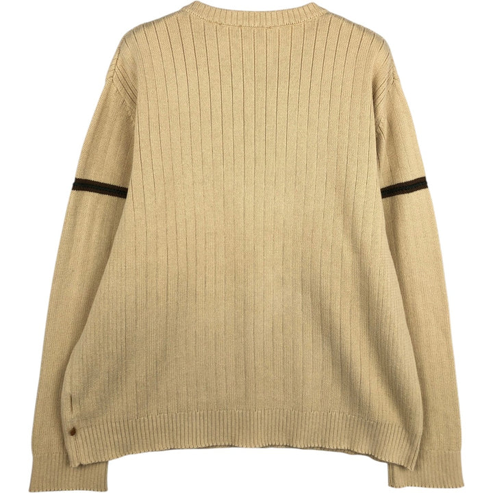 00'S Timberland ribbed cotton knit sweater, men's size XL cotton Beige type Vintage Second Hand