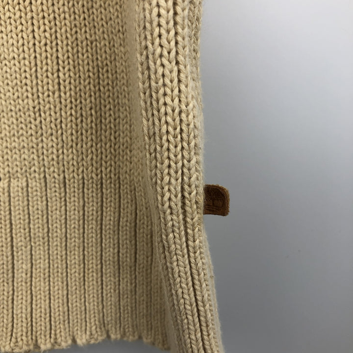 00'S Timberland ribbed cotton knit sweater, men's size XL cotton Beige type Vintage Second Hand