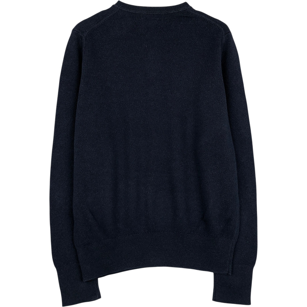 Banana Republic Henley Neck Cotton Knit Sweater, Men's Size XL cotton black type Vintage Second Hand