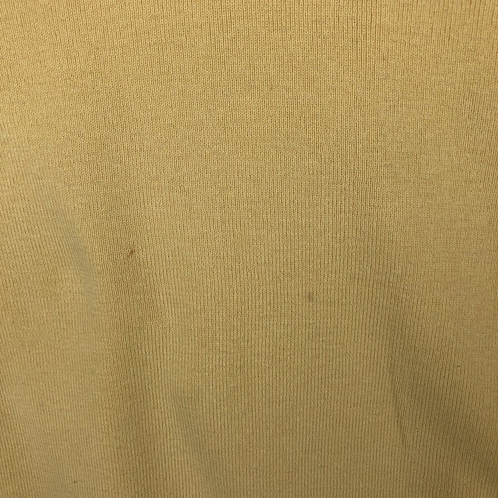 Ralph Lauren POLO by Ralph Lauren V-neck Pima cotton knit sweater, men's size L Pima Cotton yellow type Vintage Second Hand