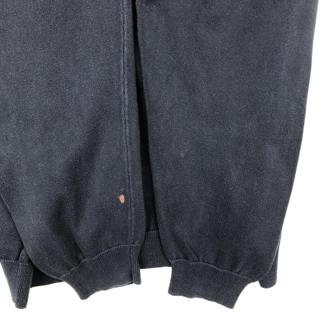 Brooks Brothers 346 V-Neck Supima Cotton Knit Sweater, Men's Size XL Supima Cotton navy blue type Vintage Second Hand