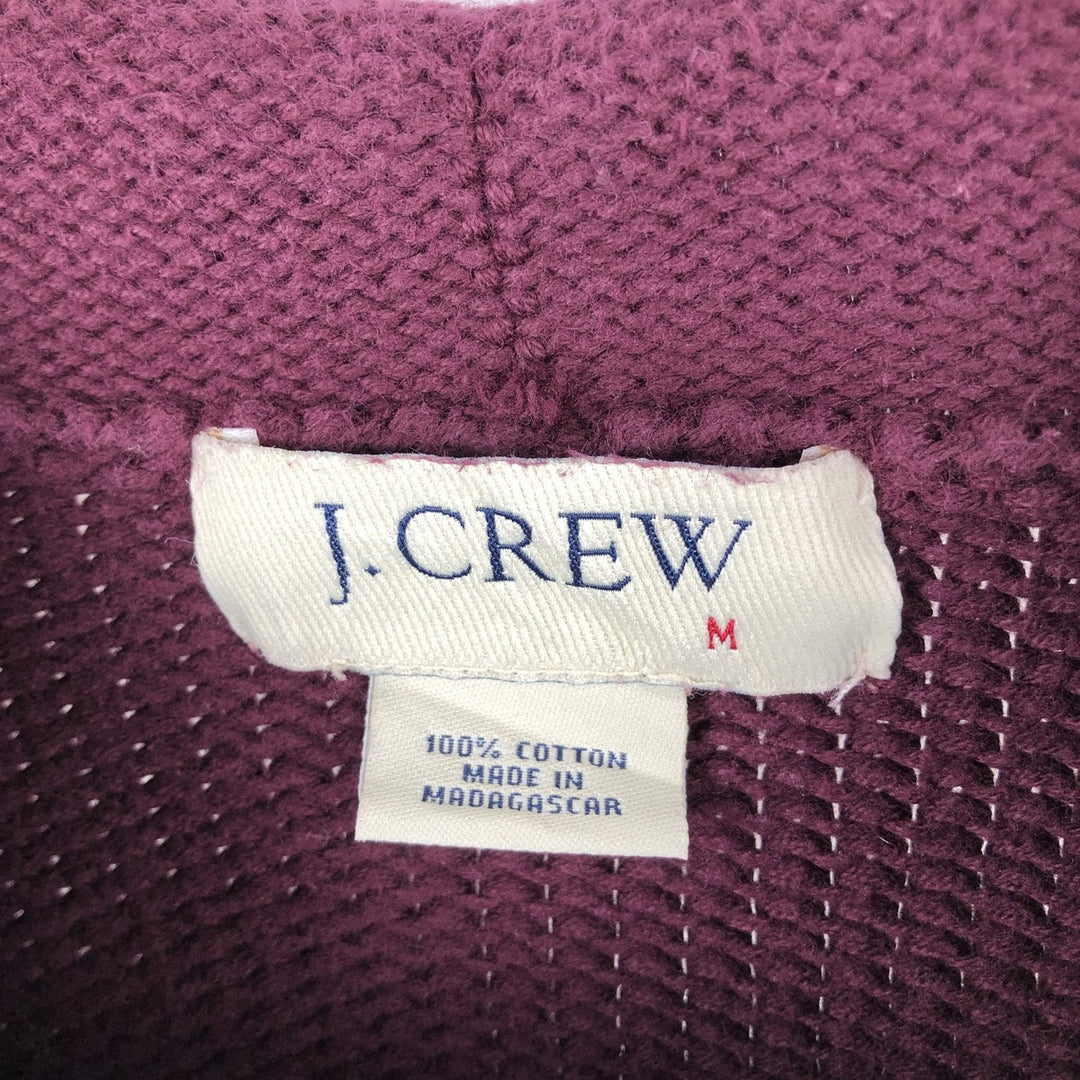 Vintage 90s-00'S J.Crew roll neck cotton knit sweater, size M, men's cotton Purple type red-purple Vintage Second Hand