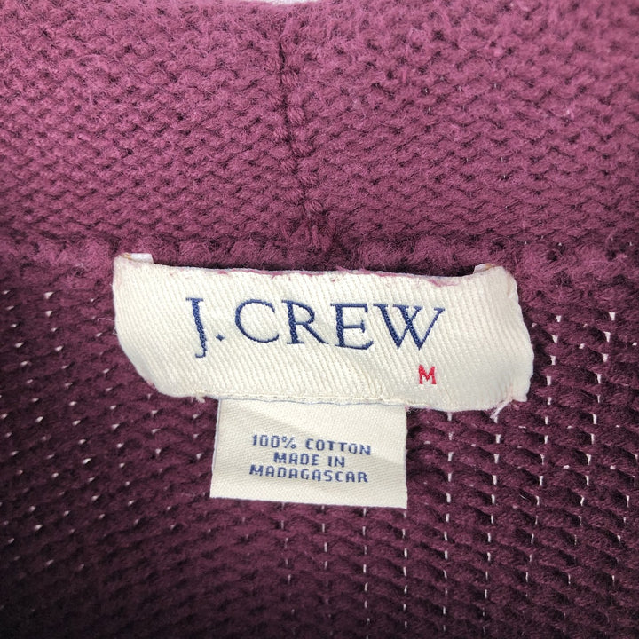 Vintage 90s-00'S J.Crew roll neck cotton knit sweater, size M, men's cotton Purple type red-purple Vintage Second Hand
