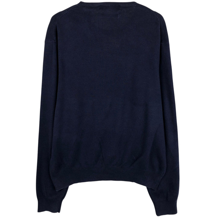 Ralph Lauren POLO by Ralph Lauren Pima Cotton Knit Sweater, Men's XL Pima Cotton navy blue type Vintage Second Hand