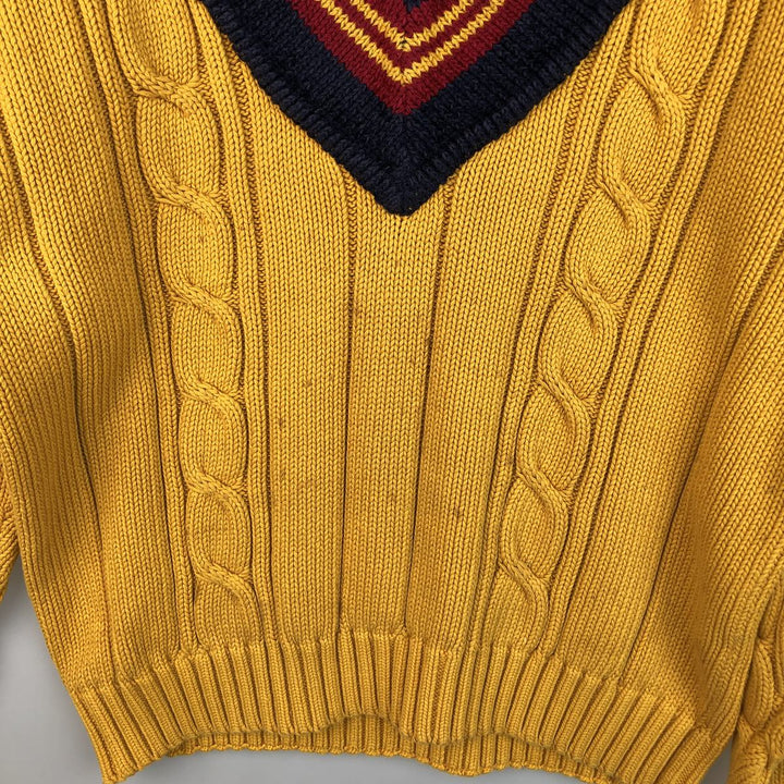 Tommy Hilfiger Cardigan, Men's XL cotton yellow type Vintage Second Hand