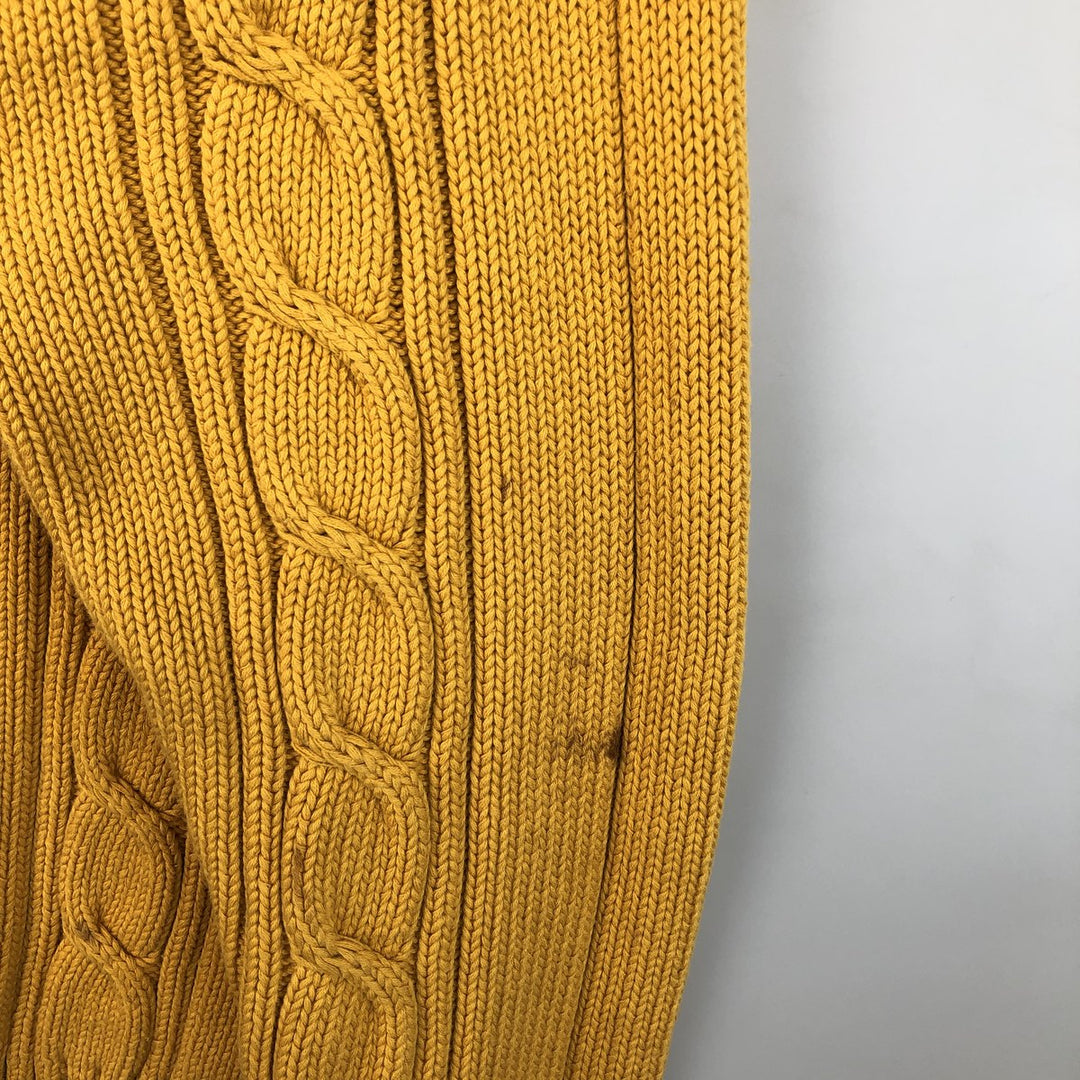 Tommy Hilfiger Cardigan, Men's XL cotton yellow type Vintage Second Hand