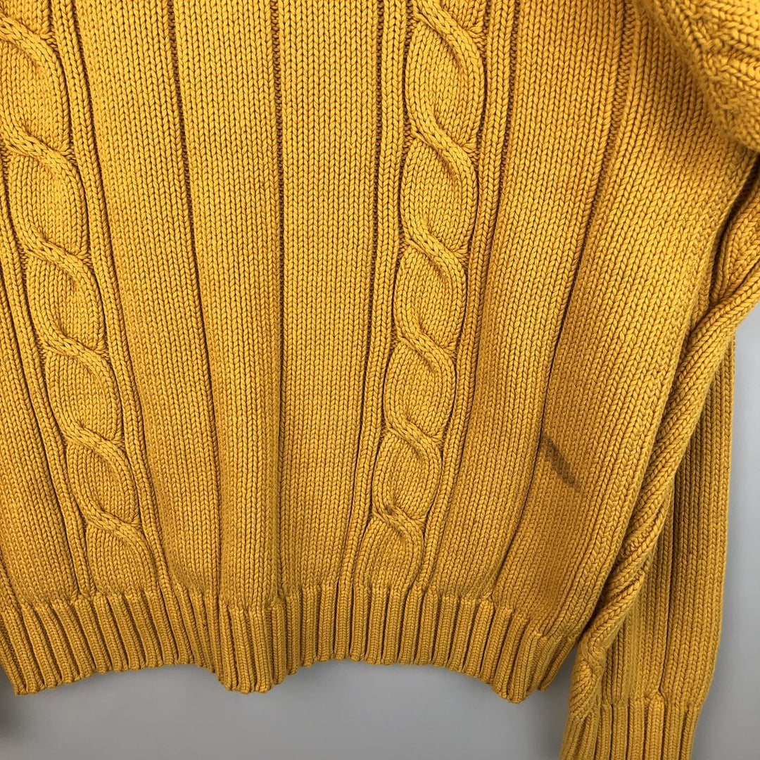 Tommy Hilfiger Cardigan, Men's XL cotton yellow type Vintage Second Hand