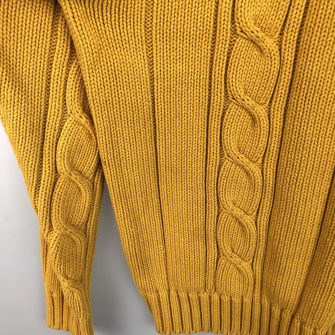 Tommy Hilfiger Cardigan, Men's XL cotton yellow type Vintage Second Hand
