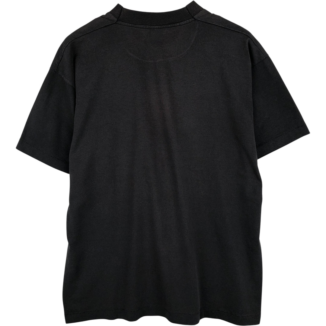 90s-00'S Fruit of the Loom College T-Shirt, Made in USA, Men's XL cotton black type Vintage Second Hand