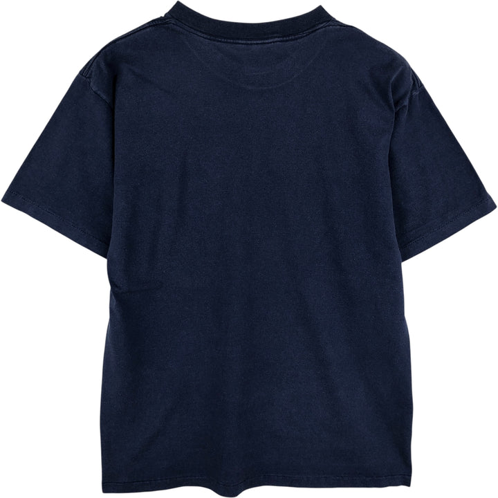 Vintage 90'S Oneita PowerPro Print T-Shirt, Made in USA, Men's Size L cotton navy blue type Vintage Second Hand