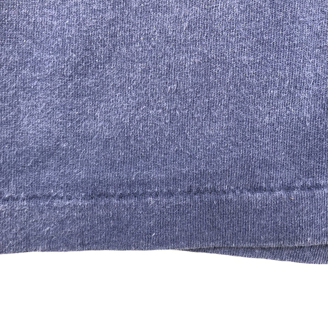 Vintage 90'S Oneita PowerPro Print T-Shirt, Made in USA, Men's Size L cotton navy blue type Vintage Second Hand