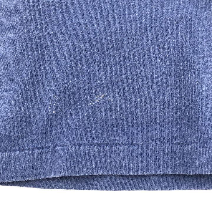 Vintage 90'S Oneita PowerPro Print T-Shirt, Made in USA, Men's Size L cotton navy blue type Vintage Second Hand
