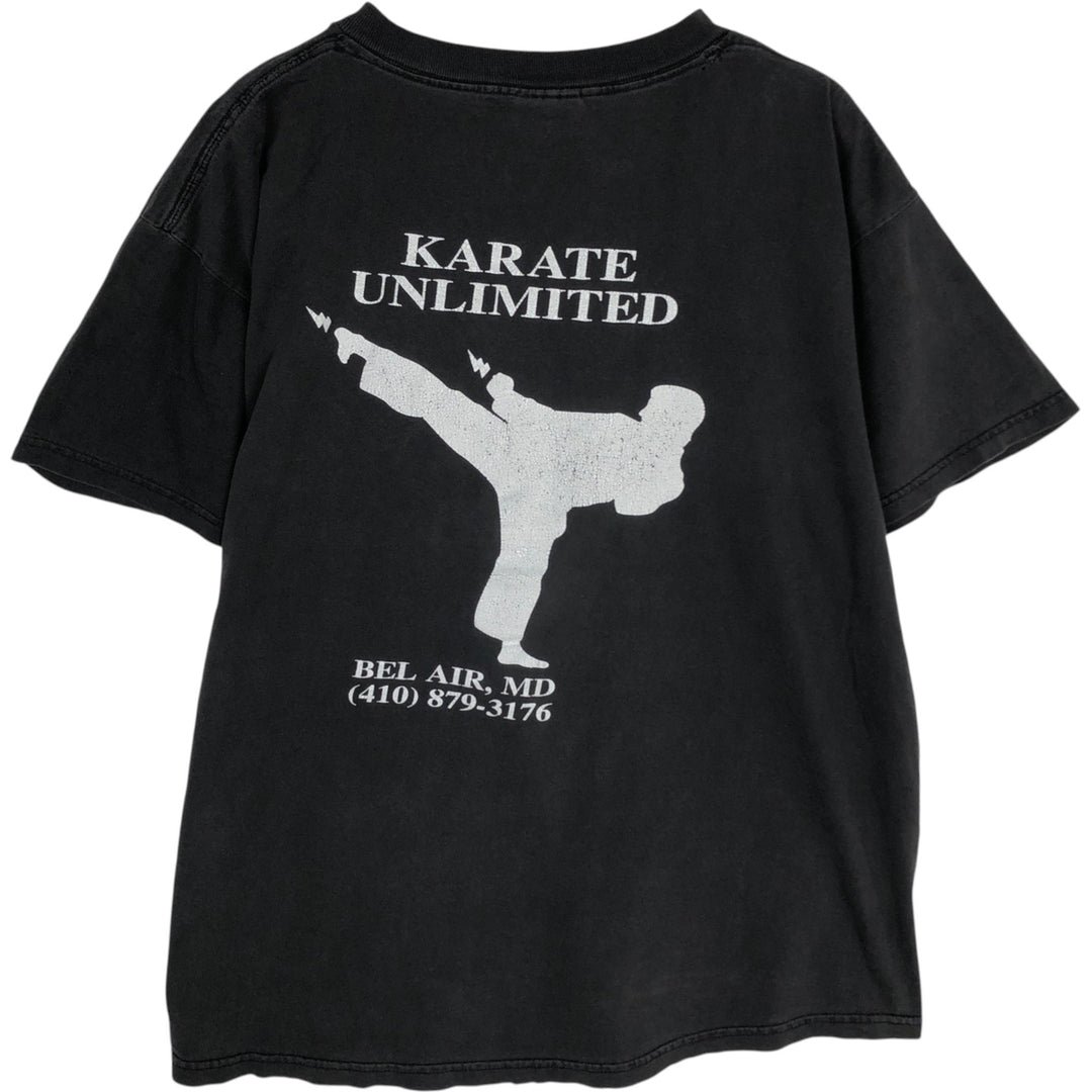 90'S ONEITA POWER-T Printed T-shirt, Men's XL, Vintage cotton black type Vintage Second Hand