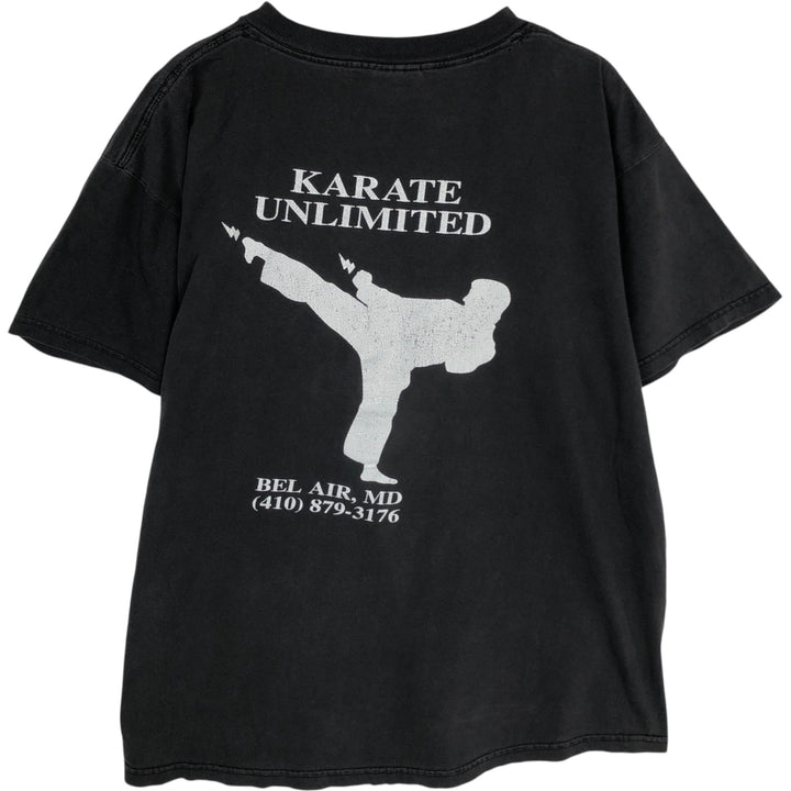 90'S ONEITA POWER-T Printed T-shirt, Men's XL, Vintage cotton black type Vintage Second Hand
