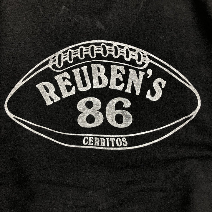 90'S SCREEN STARS Printed T-shirt Made in USA Men's L Vintage cotton black type Vintage Second Hand