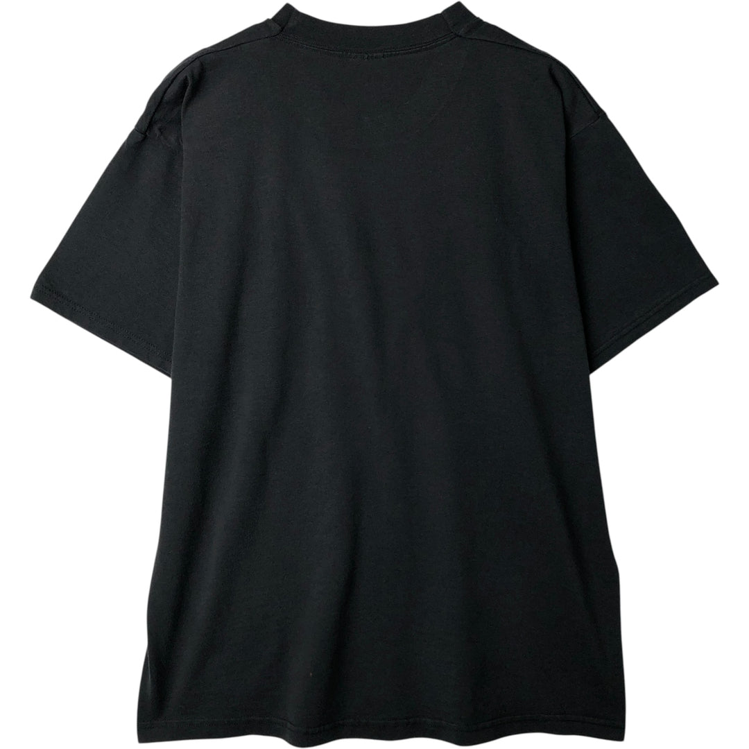 90s-00'S Vintage Fruit of the Loom Message Print T-Shirt, Men's Size L cotton black type Vintage Second Hand