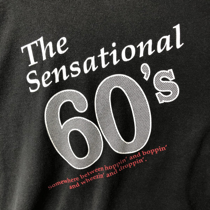 90s-00'S Vintage Fruit of the Loom Message Print T-Shirt, Men's Size L cotton black type Vintage Second Hand