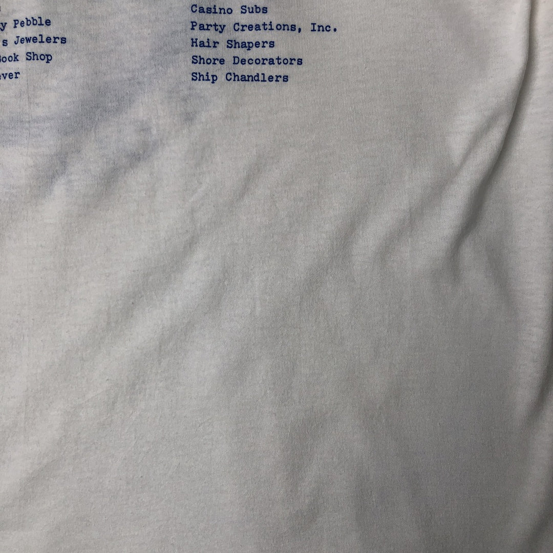 Vintage 1980'S Screen Stars print T-shirt, Made in USA, Men's XL cotton white type Vintage Second Hand