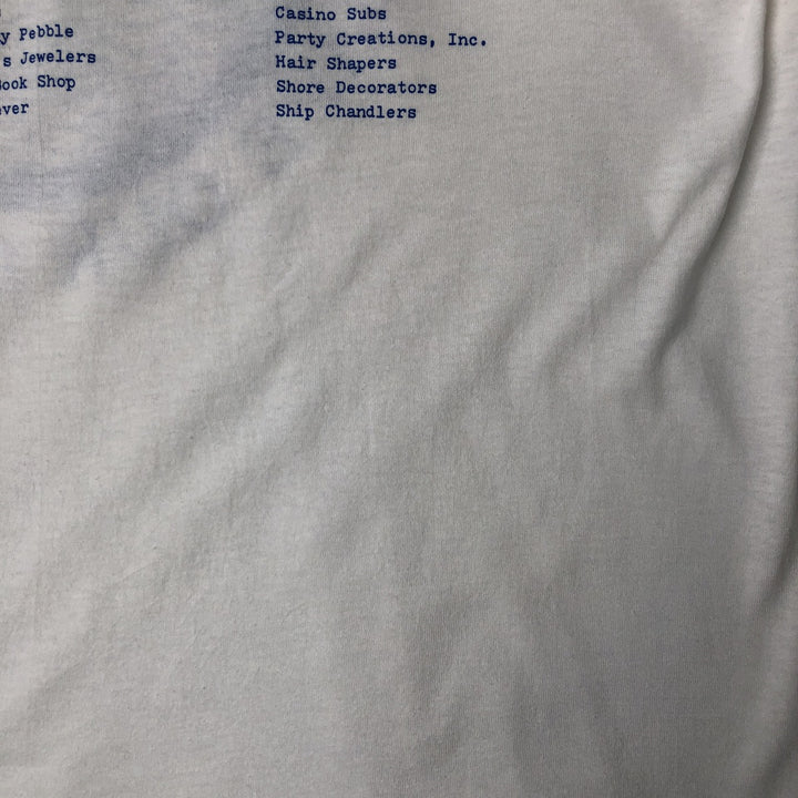 Vintage 1980'S Screen Stars print T-shirt, Made in USA, Men's XL cotton white type Vintage Second Hand