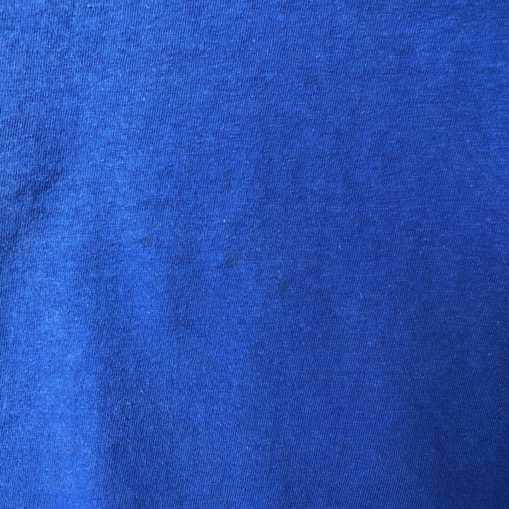 Vintage 1980'S Hanes BEEFY-T Printed T-Shirt, Made in USA, Men's Size Large cotton blue type Vintage Second Hand