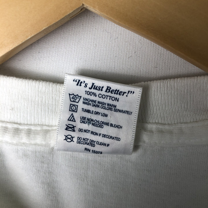 Vintage 90'S Delta DELTA Message Print T-Shirt, Men's XL cotton white type Vintage Second Hand