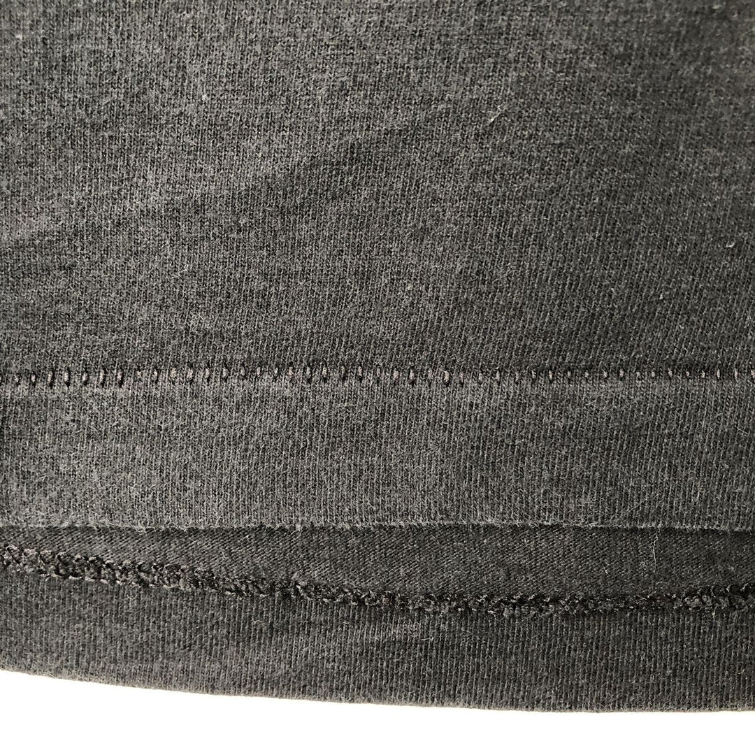 90'S Fruit of the Loom printed T-shirt, made in the USA, men's size L, vintage cotton black type Vintage Second Hand
