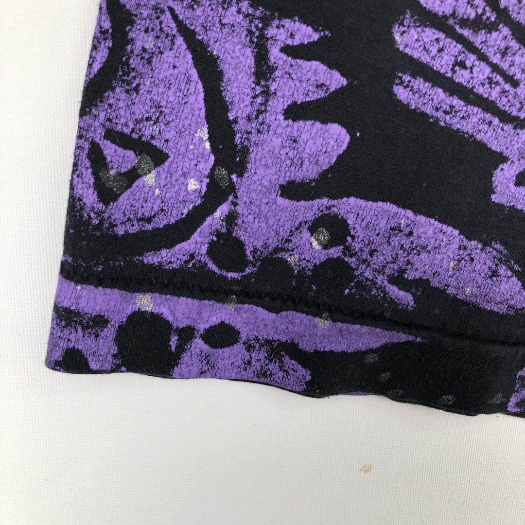 LA Chic CALIFORNIA All-Over Print Fish Print T-Shirt, Men's Size XL unclear black type Vintage Second Hand