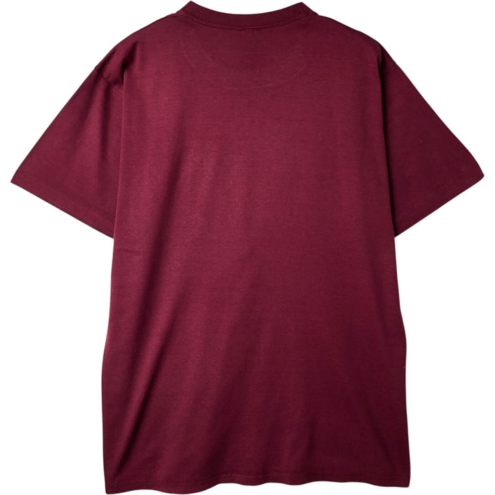 80s-90'S Jerzees Printed T-Shirt, Made in USA, Men's XL cotton Red type red-purple Vintage Second Hand